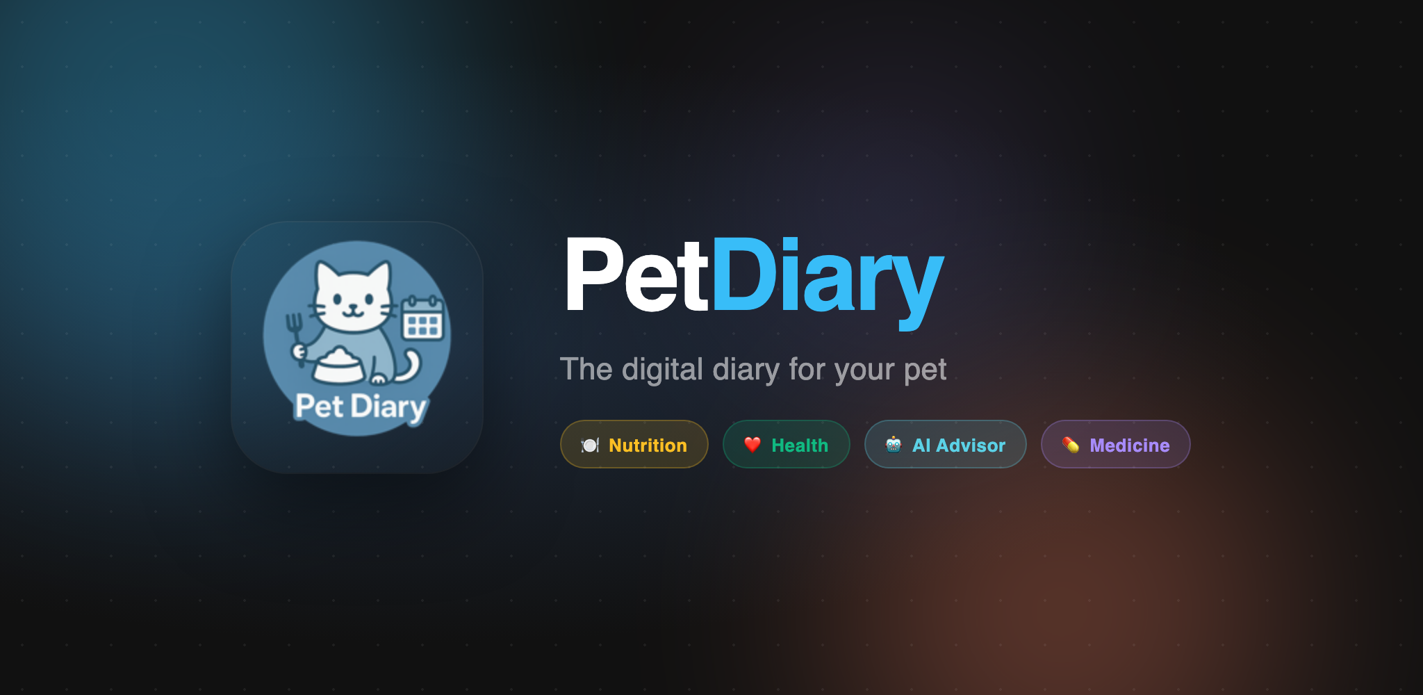 PetDiary app feature graphic