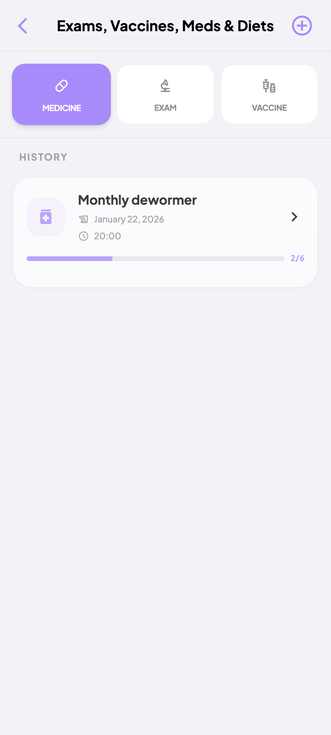 PetDiary - Medications tracking